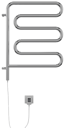 Электро 25 Ш-обр 450х570 поворотный Полотенцесушитель  TERMINUS Химки - фото 2