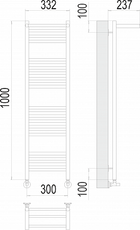 Аврора с/п П20 300х1000 Полотенцесушитель  TERMINUS Химки - фото 3