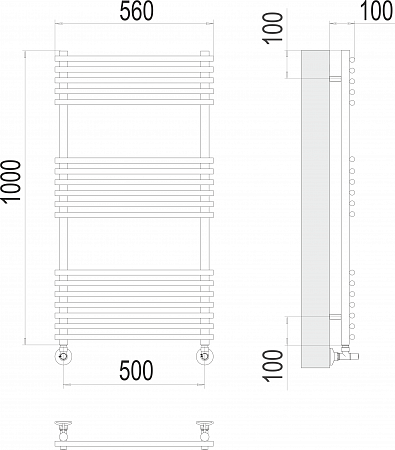 Ватра П18 500х1000 Полотенцесушитель  TERMINUS Химки - фото 3