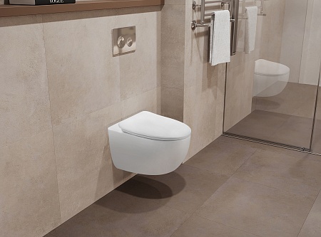 Подвесной унитаз безободковый Terminus Енисей Monolit 560х390 белый Химки - фото 1 Подвесной унитаз безободковый Terminus Енисей Monolit 560х390 белый Химки - фото 1