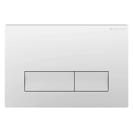 Клавиша смыва для инсталляции Terminus Classic кнопка прямоугольник цвет белый Химки - фото 1